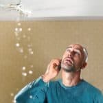 burst pipe in ceiling