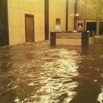 Flooded office