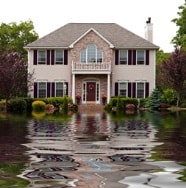 flooded house